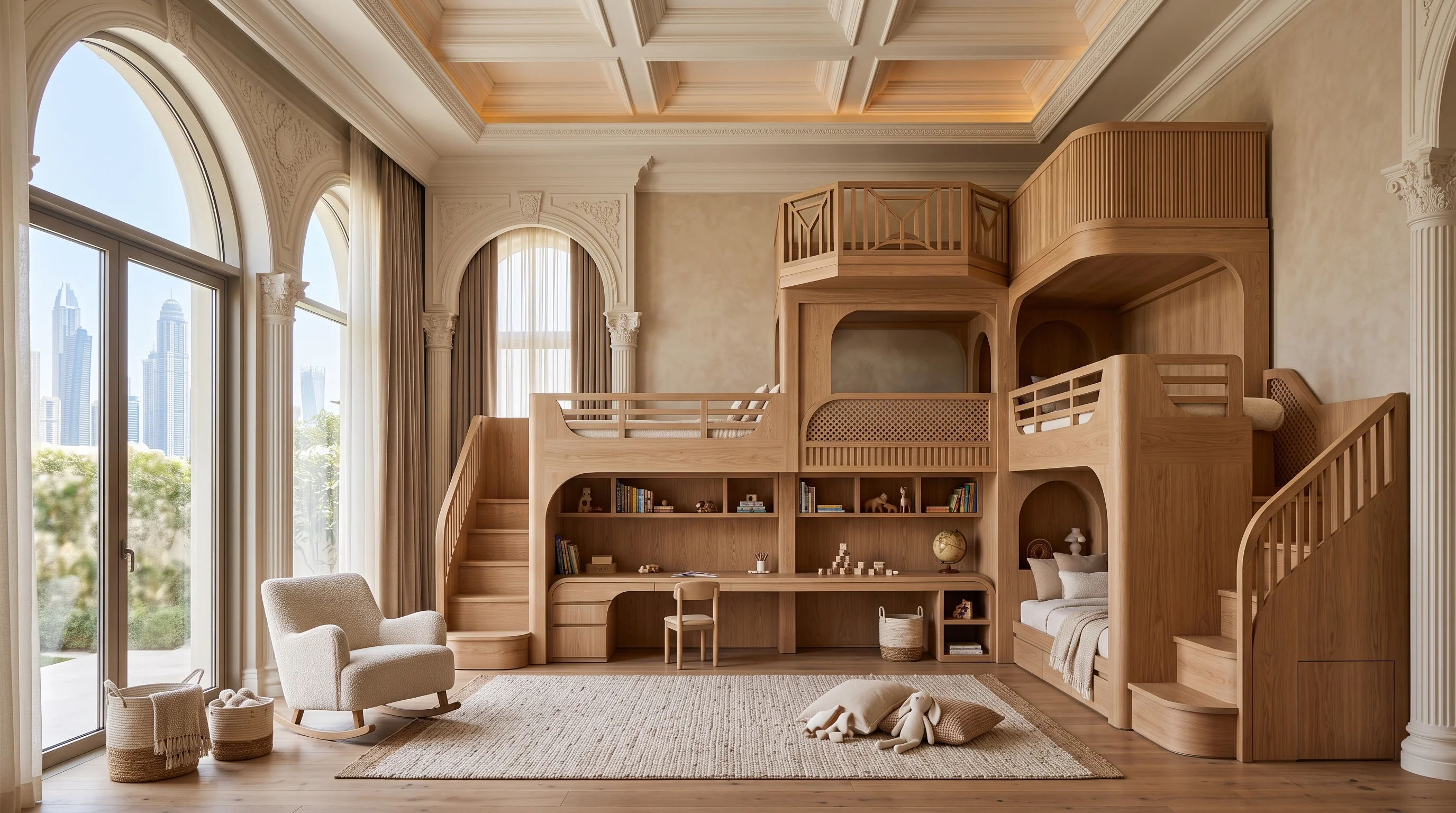 Modern Kids Room Design for Two: Harmony & Shared Privacy